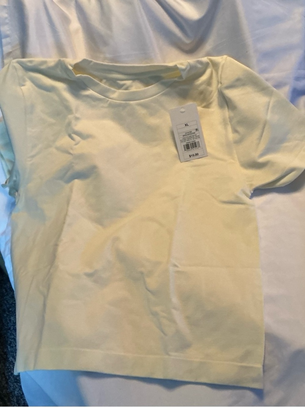 NWT Basic Cream colored Tee Women’s Crew Neck Short Sleeve Top S M XL